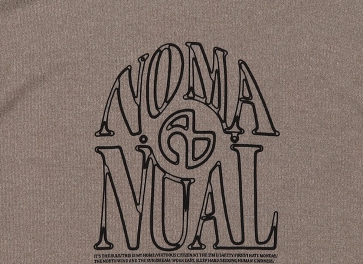 노매뉴얼(NOMANUAL) 긴소매 티셔츠 100
