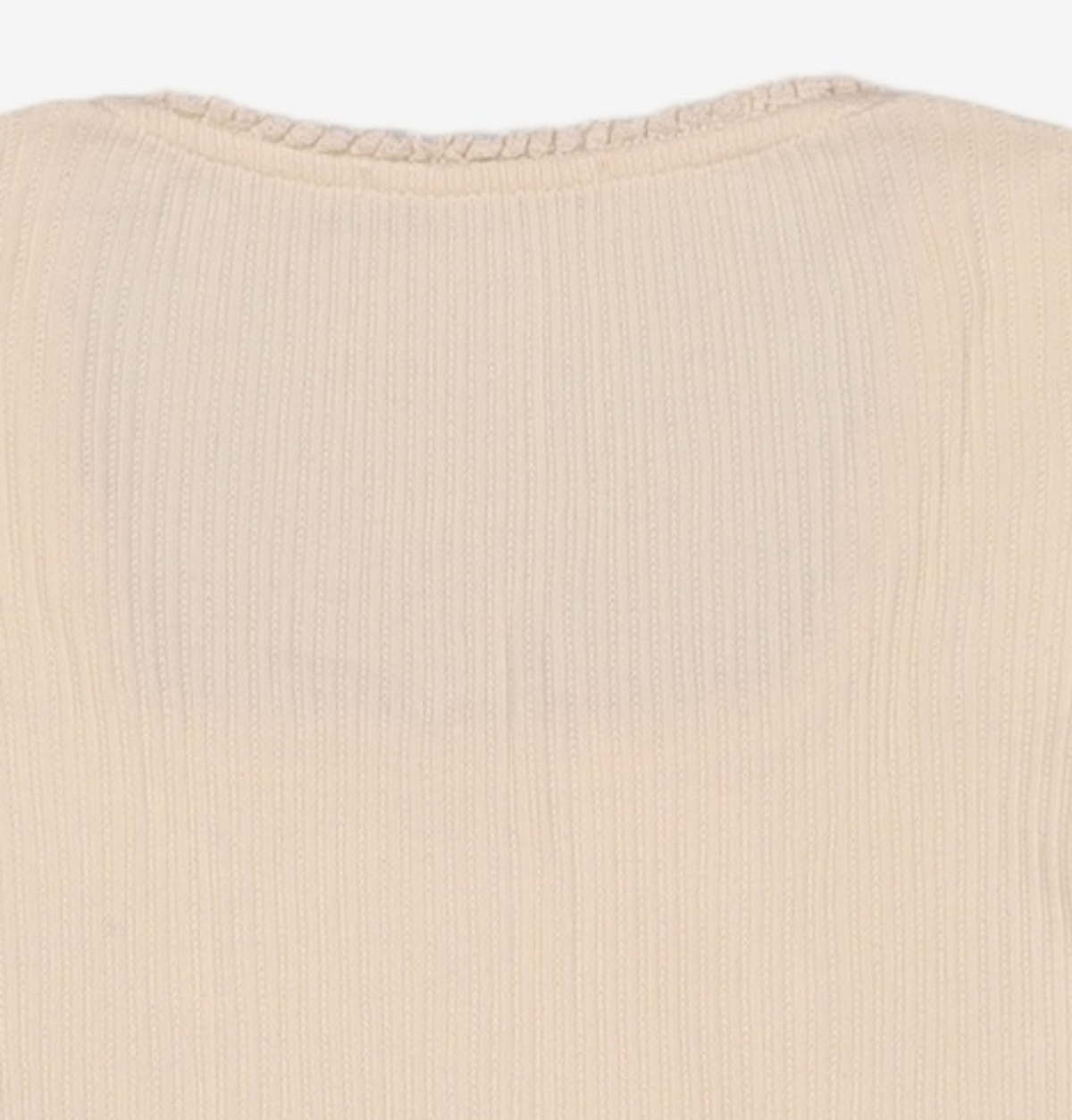 비뮤즈맨션(BEMUSE MANSION) Ribbon point square neck top - Cream FREE