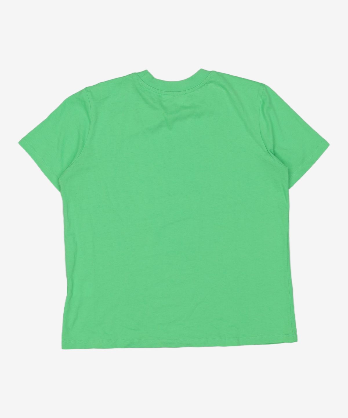 비뮤즈맨션(BEMUSE MANSION) Plain round-neck tee - Yellow green FREE