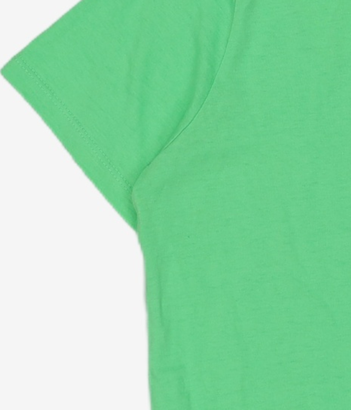 비뮤즈맨션(BEMUSE MANSION) Plain round-neck tee - Yellow green FREE