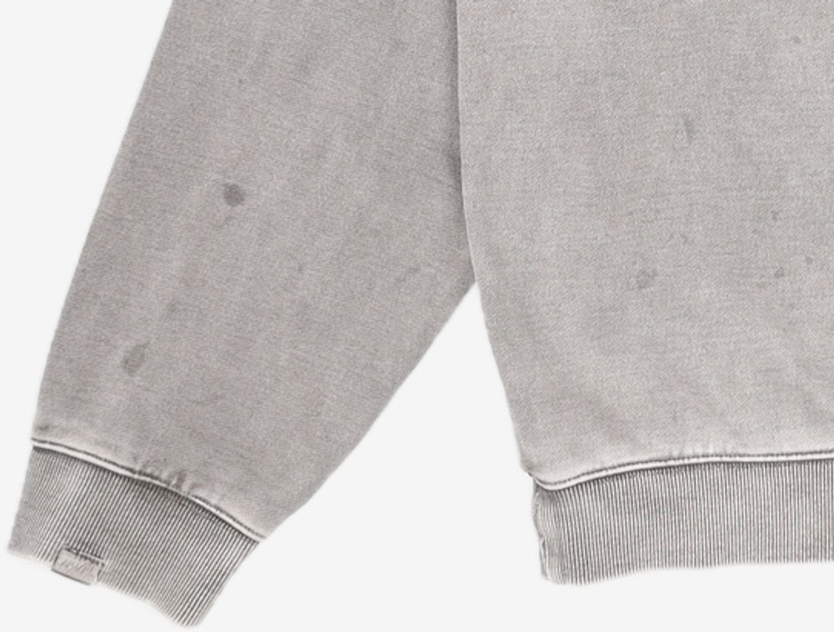 노매뉴얼(NOMANUAL) REVERSED TM LOGO SWEATSHIRT - CHACOAL XL