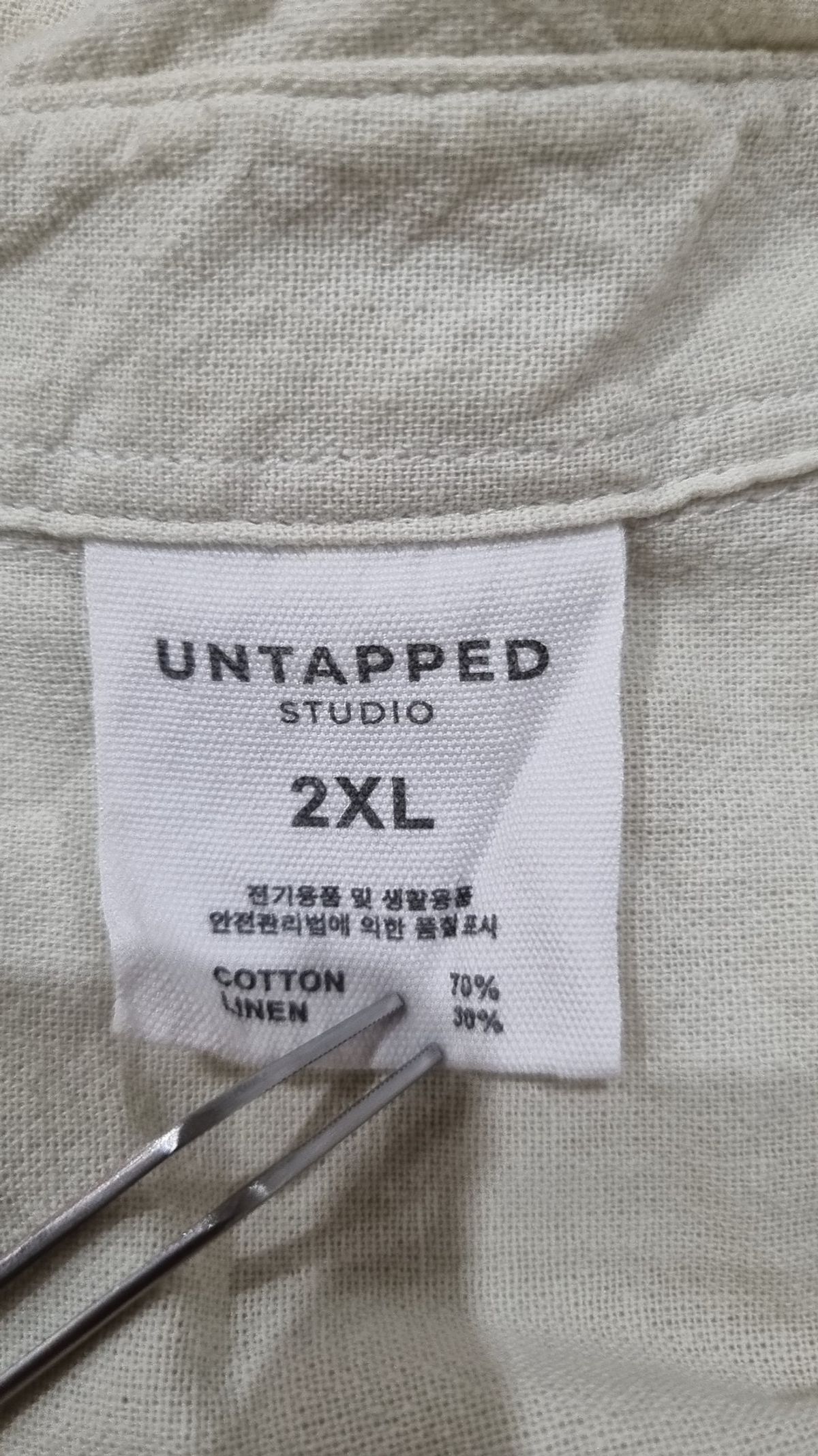 언탭트 스튜디오(UNTAPPED STUDIO) 캐주얼 셔츠 XXL