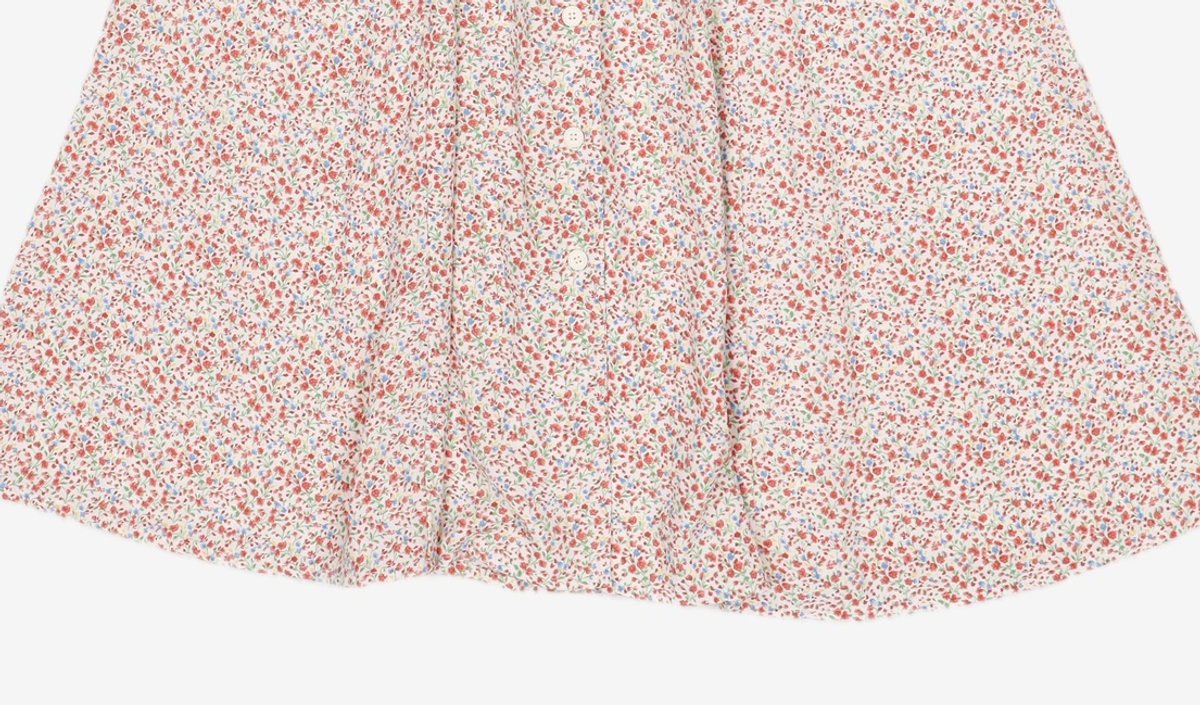 룩캐스트(LOOKAST) IVORY PRINTING COLLAR DRESS ONE SIZE