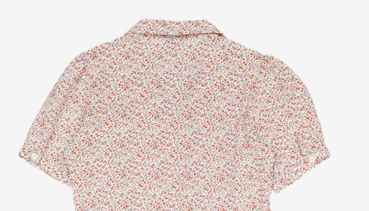 룩캐스트(LOOKAST) IVORY PRINTING COLLAR DRESS ONE SIZE