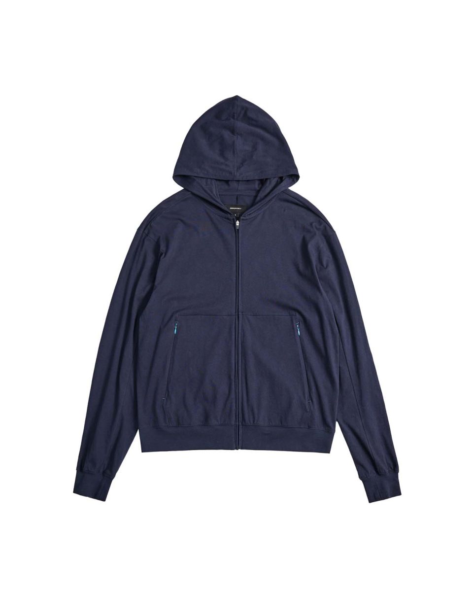 MUSINSA FOGDAWN ネイビーフーディ パーカー ムシンサ MUSINSA | 999HUMANITY Adventure Soft Hooded Zip Up (Navy)