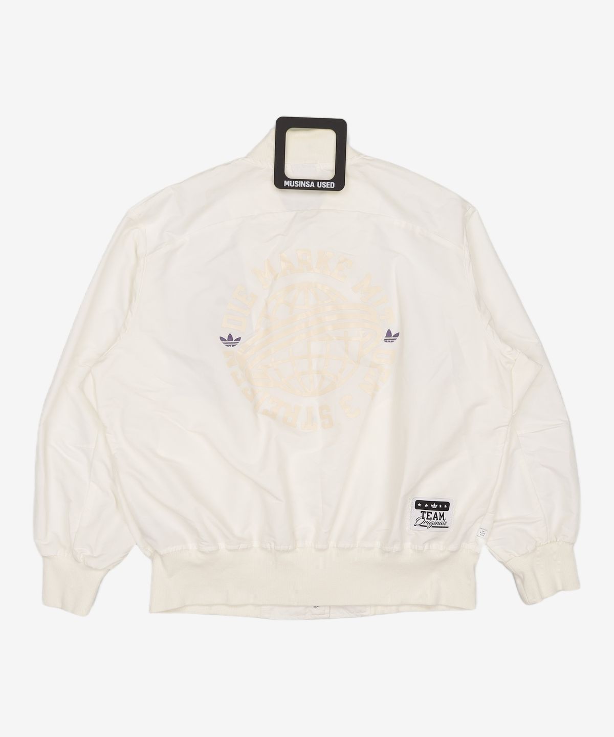 아디다스(ADIDAS) 모던 컬리지 봄버 재킷 - 화이트 / HS1918 L