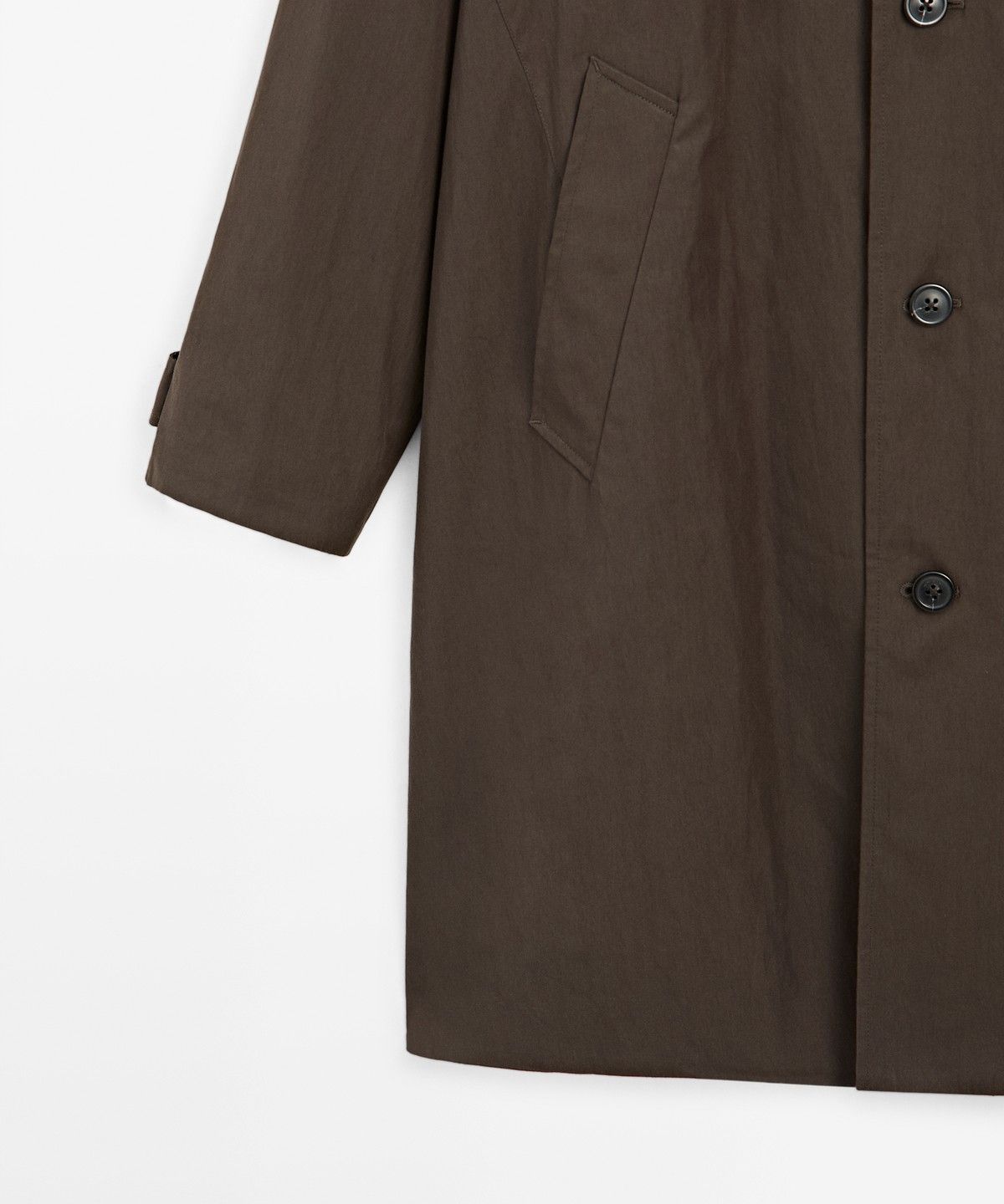 마시모두띠(MASSIMO DUTTI) 리버서블 롱 트렌치코트