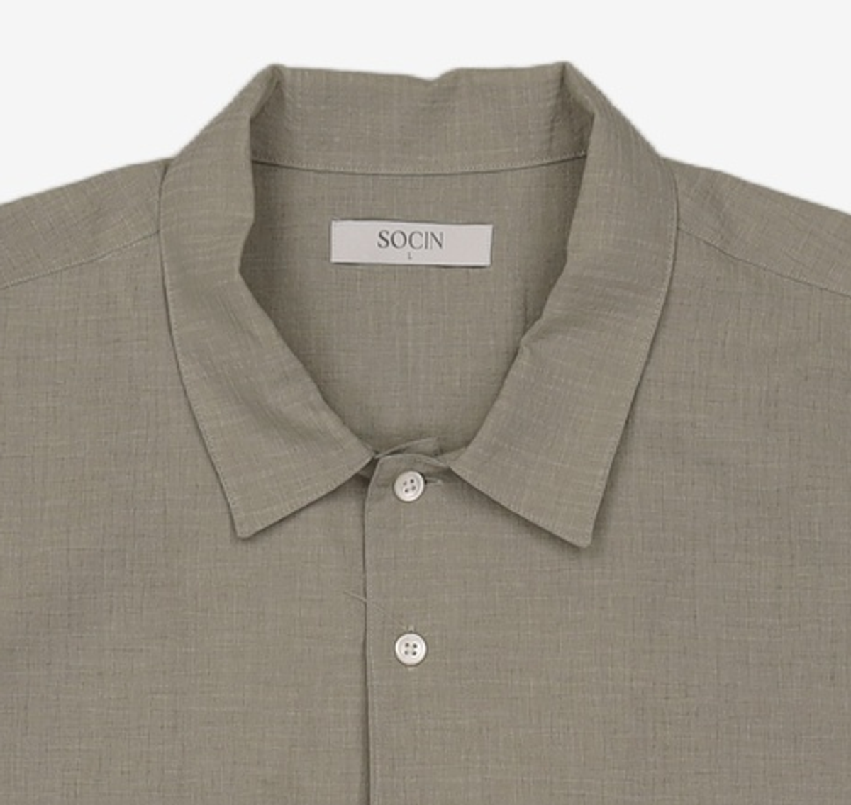 소신(SOCIN) Crinkled Voile Half Shirts (Mint) L