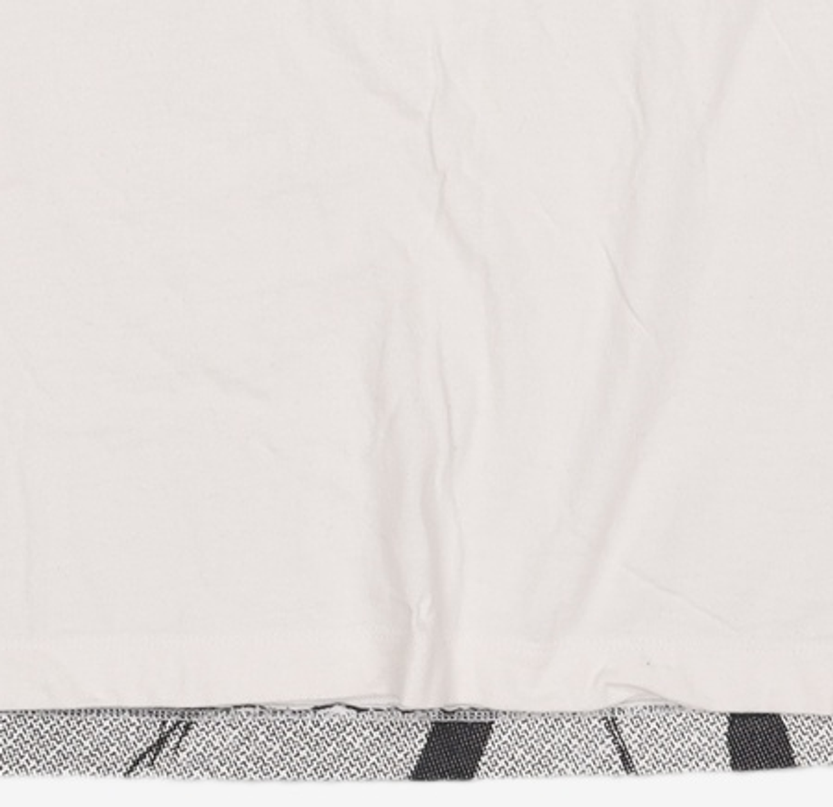 메종미네드(MAISON MINED) [UNISEX](DALMATIANS)FLIP SIDE GRAFIC HALF T WHITE S