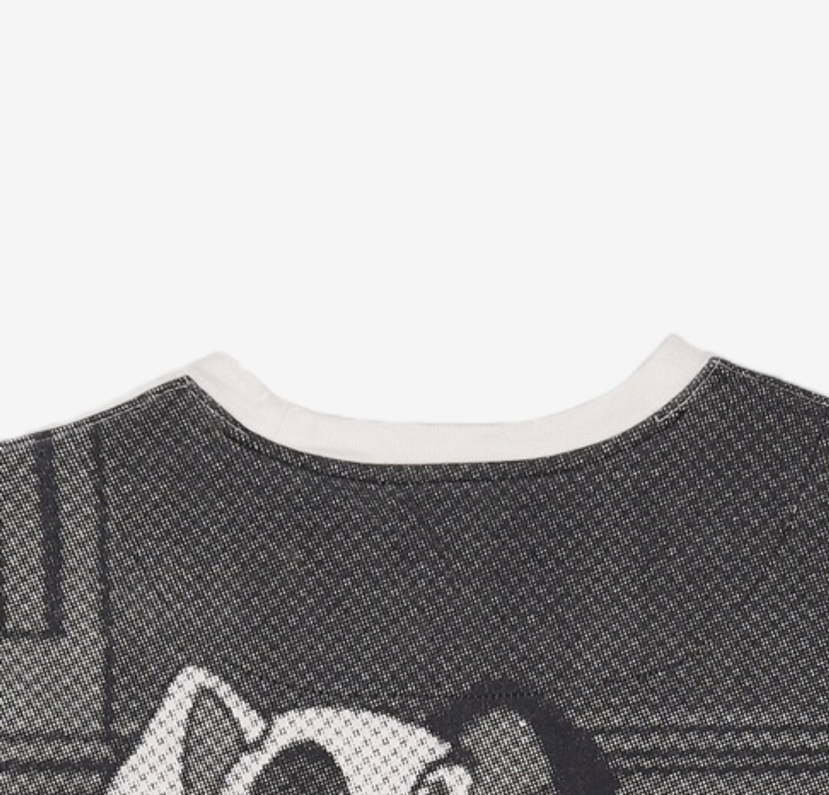 메종미네드(MAISON MINED) [UNISEX](DALMATIANS)FLIP SIDE GRAFIC HALF T WHITE S
