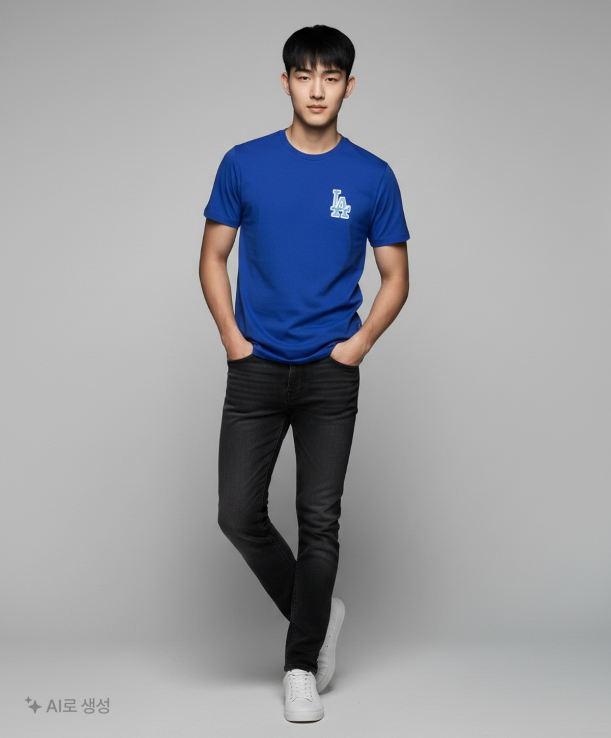 엠엘비(MLB) 베이직 백로고 반팔 티셔츠 LA (D.Blue) L