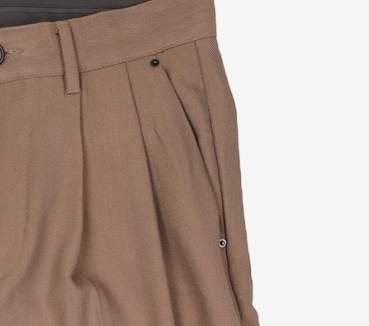 메종미네드(MAISON MINED) SAINT TWO TUCK WIDE PANTS BROWN (상세 수정) 48