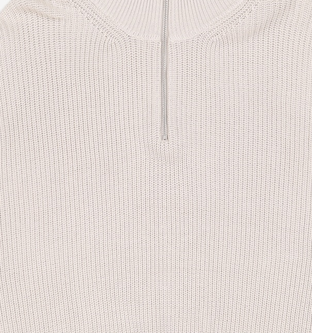 키뮤어(KIIMUIR) (22FW)(5 COLOR) 코튼 워셔블 하프 반집업 니트 XL