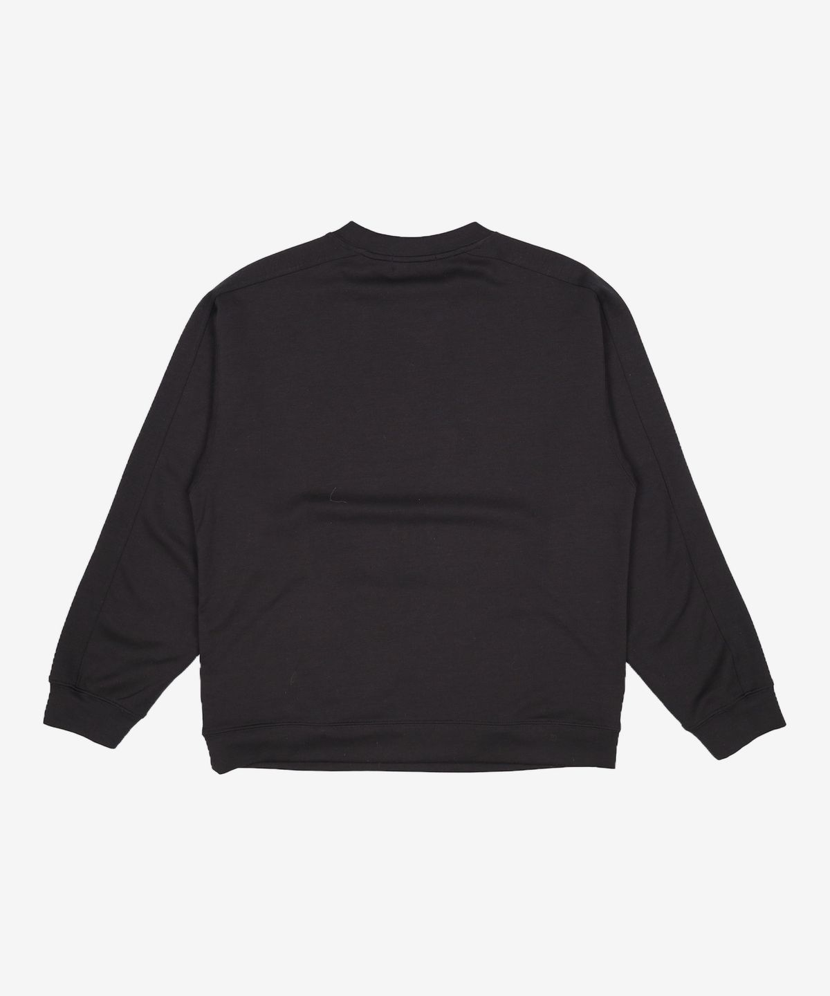 우알롱(WOOALONG) Oblique pocket sweatshirt - BLACK L