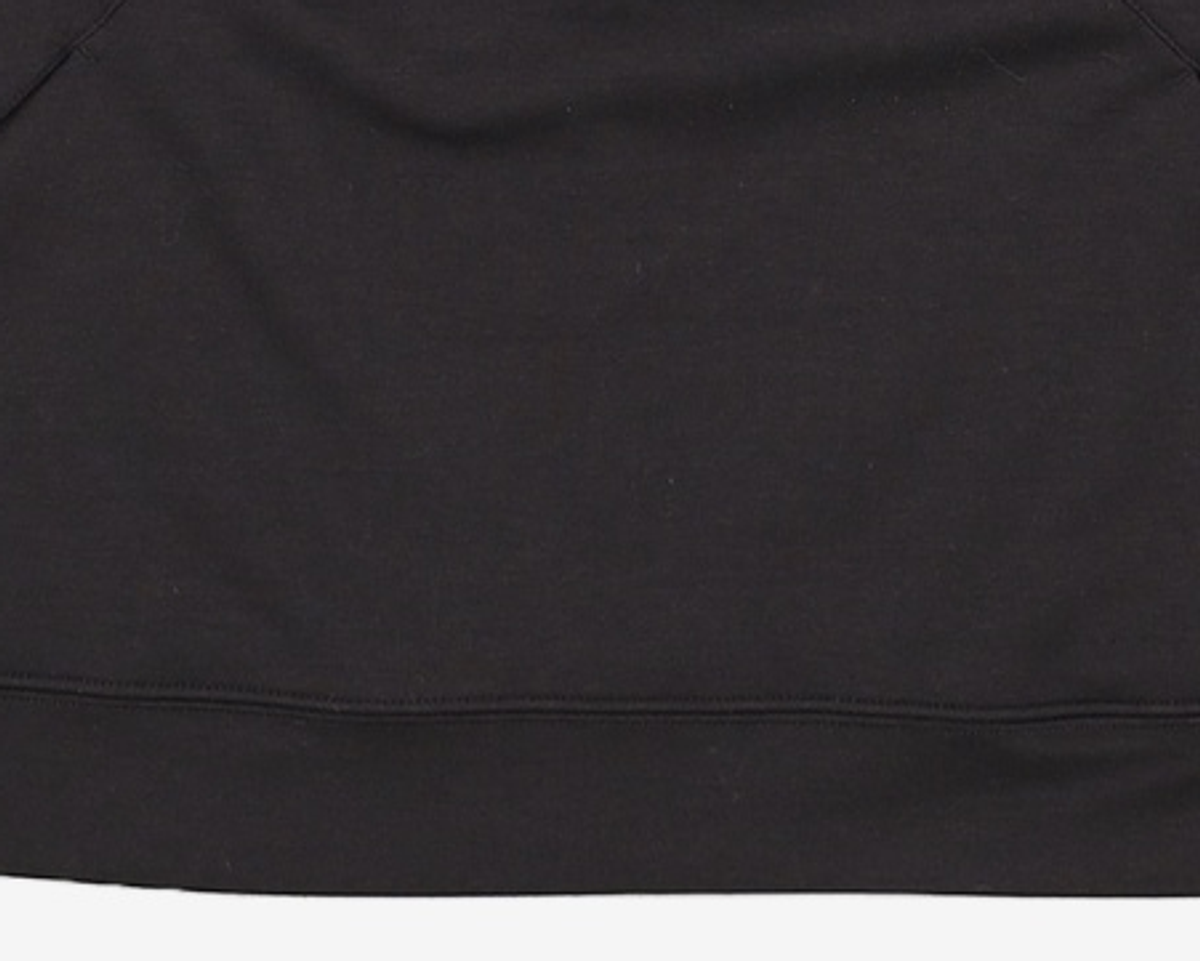 우알롱(WOOALONG) Oblique pocket sweatshirt - BLACK L
