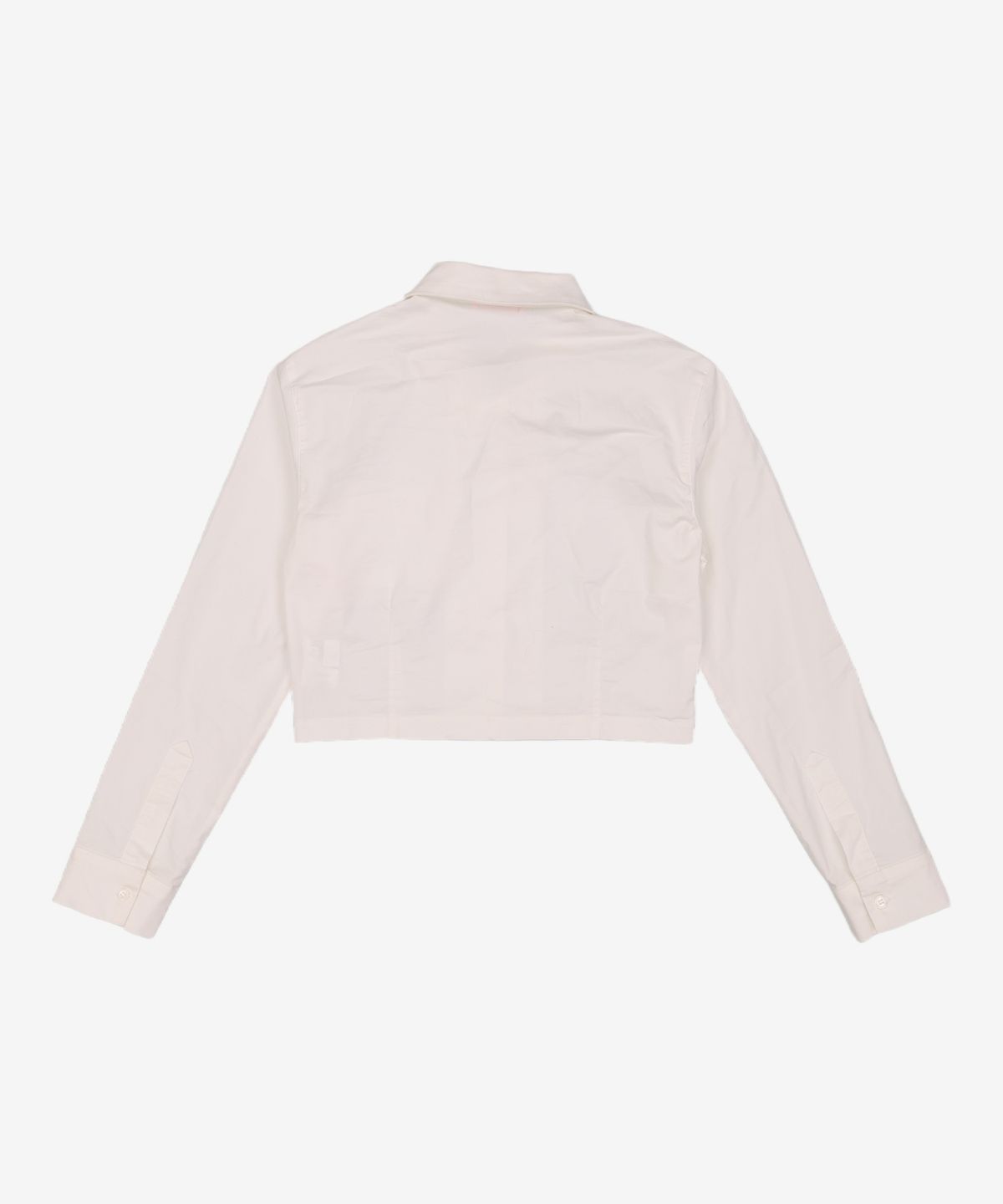 루루슈(LULUCHOU) Ribbon Crop Shirt - WHITE L