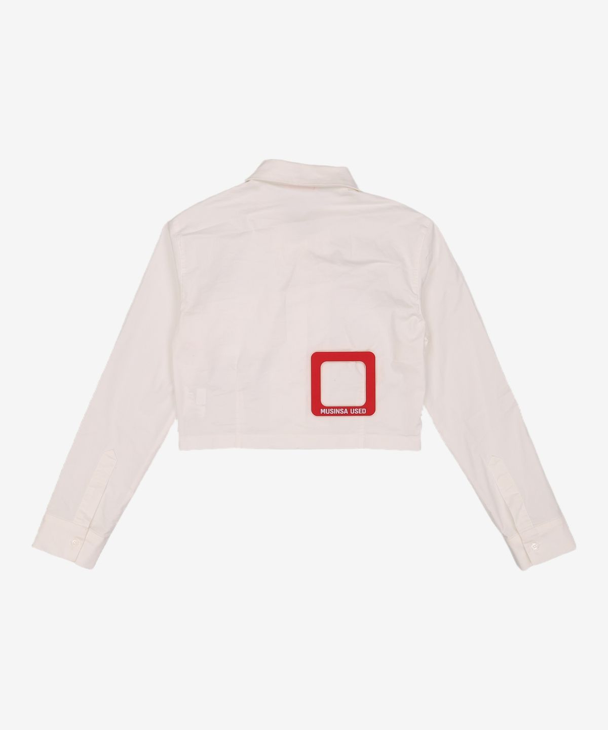 루루슈(LULUCHOU) Ribbon Crop Shirt - WHITE L