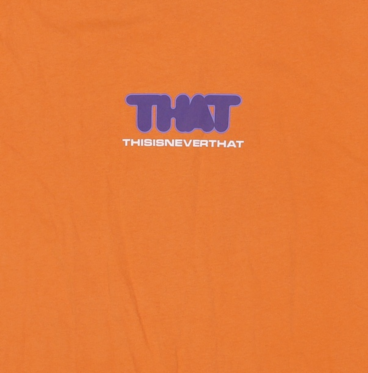 디스이즈네버댓(THISISNEVERTHAT) INFLATE-A-THAT Tee Orange L