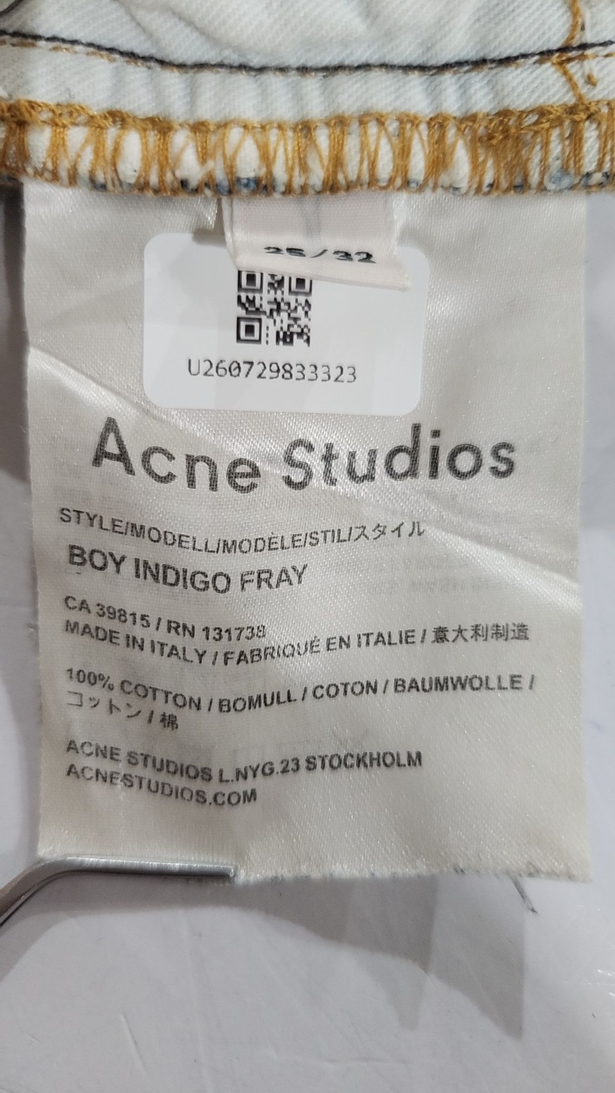 아크네 스튜디오(ACNE STUDIOS) 청/데님 팬츠 25/32