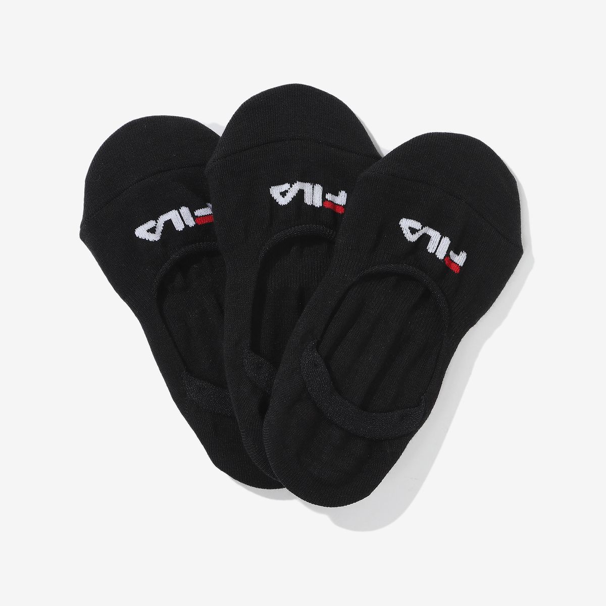 휠라 키즈(FILA KIDS) 키즈 3매입 베이직 로고 덧신양말(FK3SCF5377XBLK)