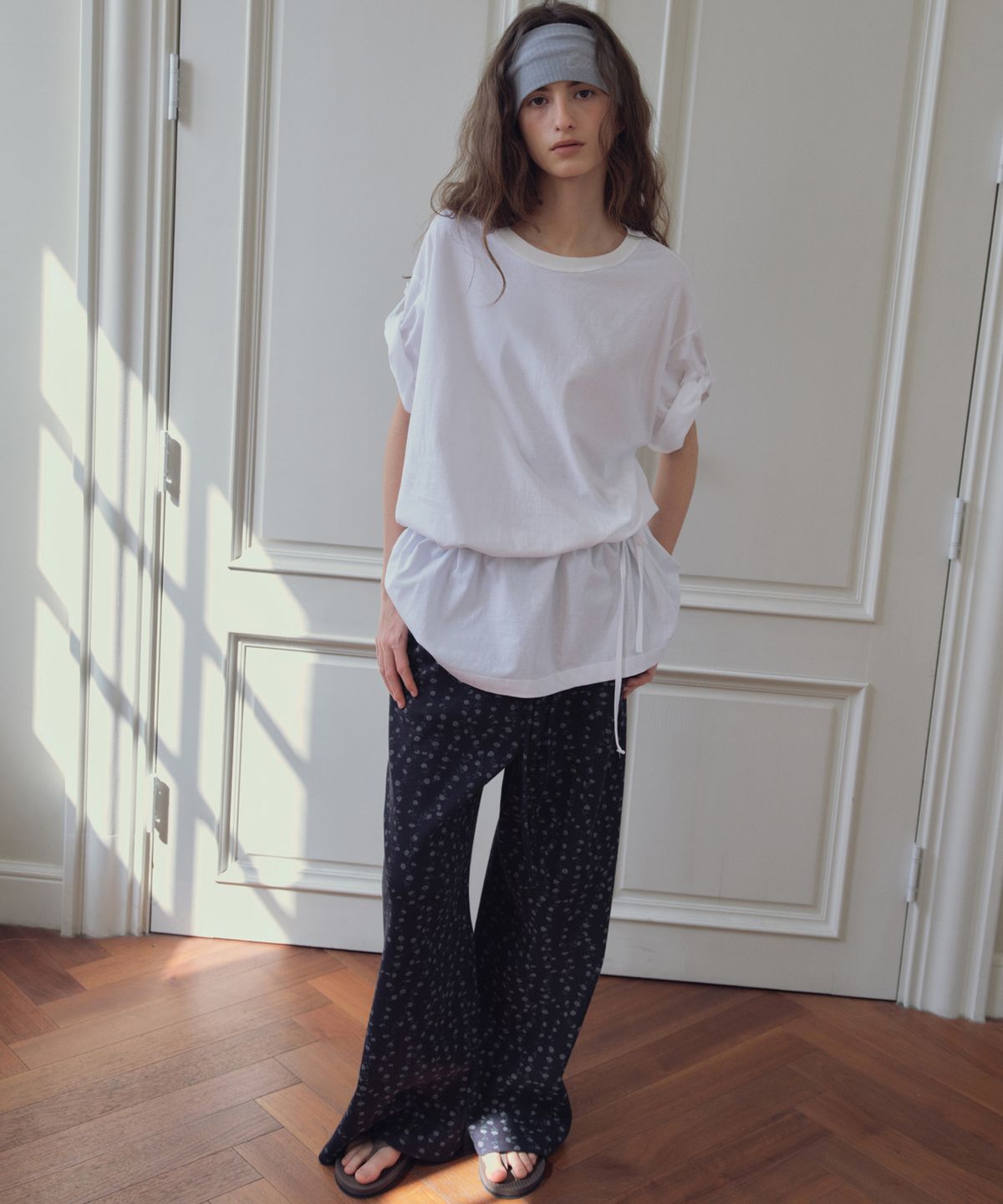씨타(CITTA) Drawstring Oversized T-shirt Dress_CTT3015(3color)
