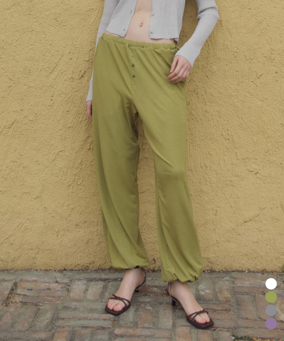 씨타(CITTA) Essential Button Comfort Jogger Pants_CTB575(4color)