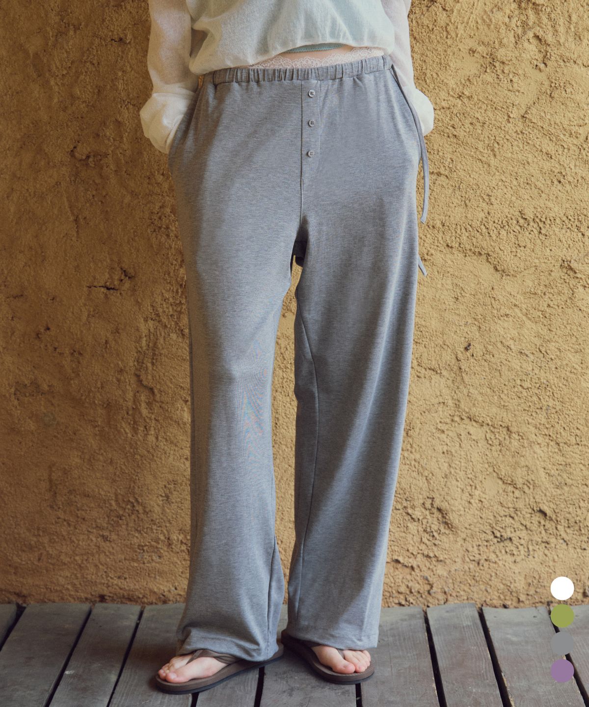 씨타(CITTA) Essential Button Comfort Jogger Pants_CTB575(4color)