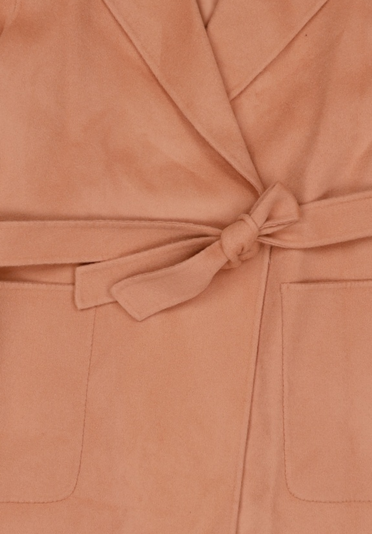 룩캐스트(LOOKAST) PINK CASHMERE NOTCHED LAPEL HANDMADE COAT FREE