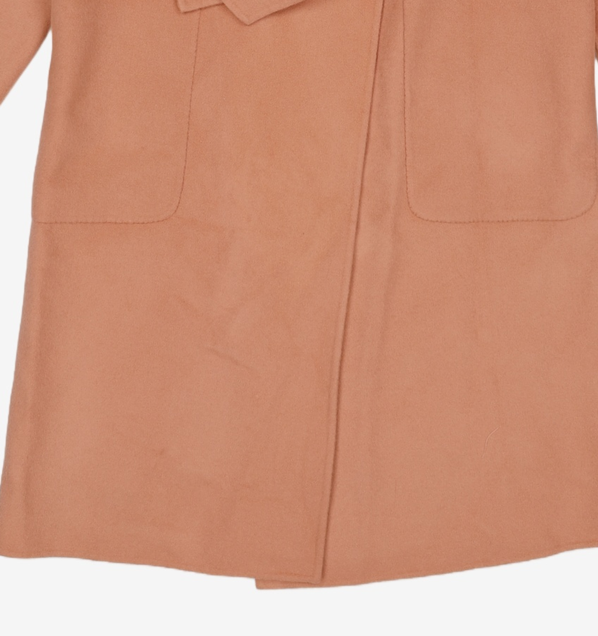 룩캐스트(LOOKAST) PINK CASHMERE NOTCHED LAPEL HANDMADE COAT FREE