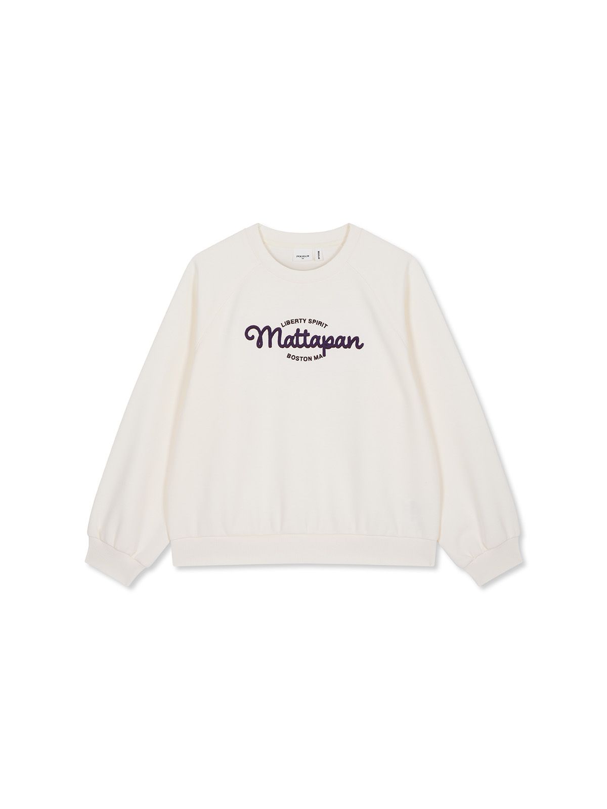 폴햄키즈(POLHAM KIDS) 여아 더블니트 레귤러핏 맨투맨_PKG3TR2026