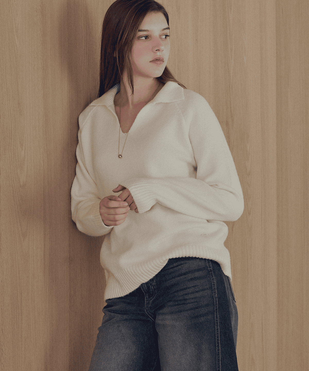 슬로우롤리(SLOWLOLLI) Sailor collar knit_3 Colors