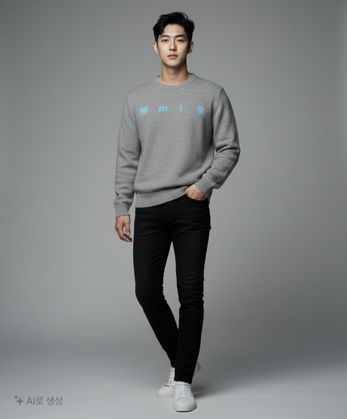 엠엠엘지(MMLG) [Mmlg] BETWEEN KNIT (GREY) S