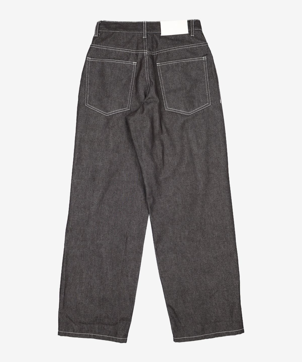 데케트(DECET) Deep Pleats Wide Jeans DCPT030Black 26