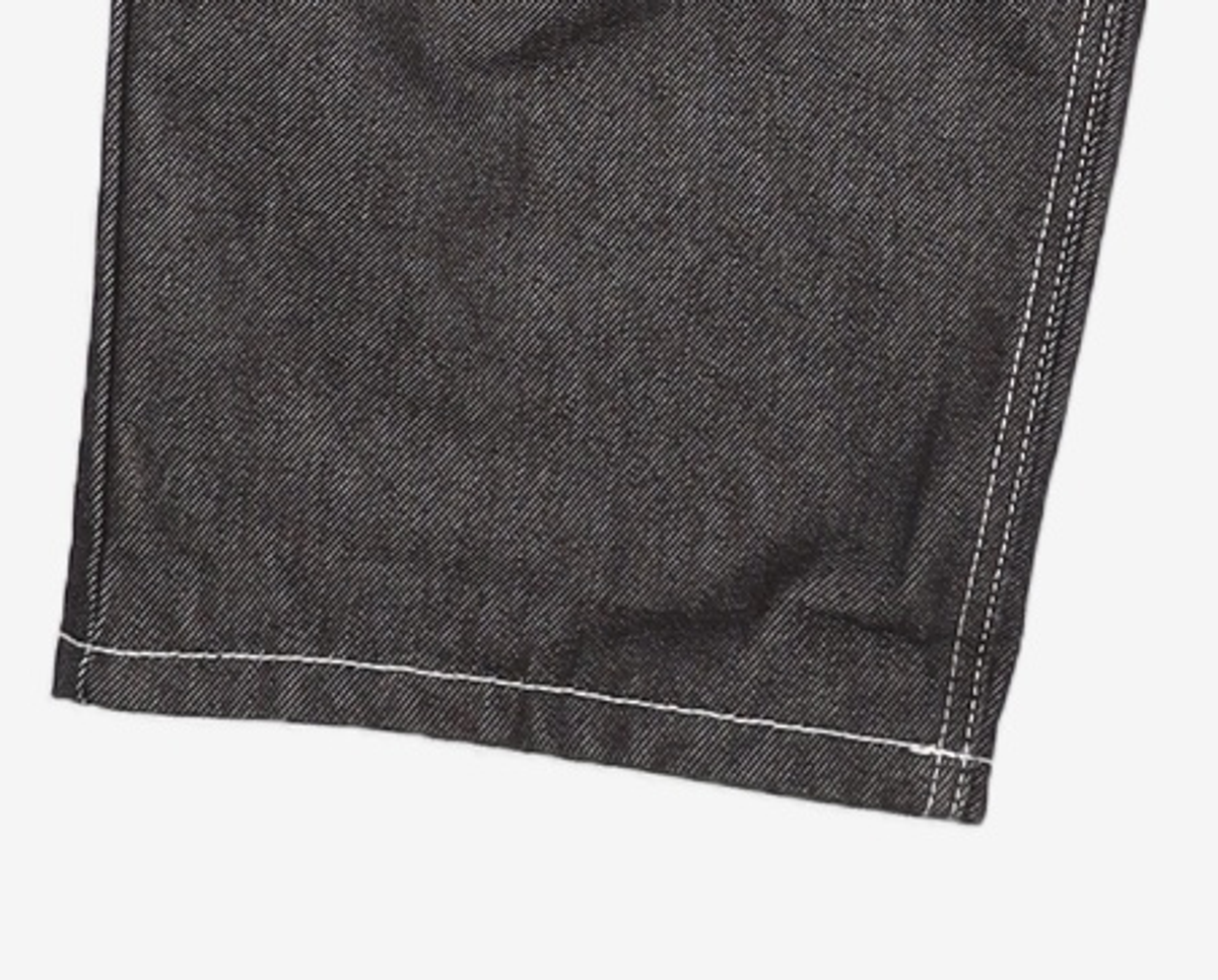 데케트(DECET) Deep Pleats Wide Jeans DCPT030Black 26