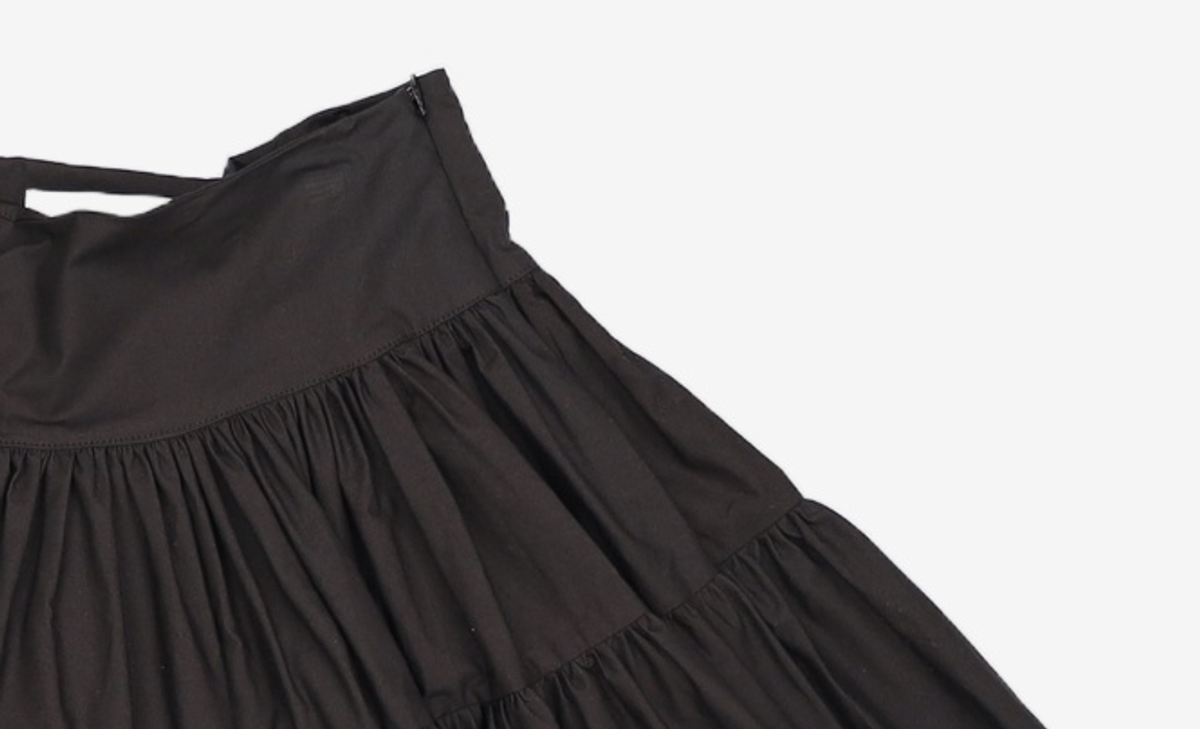 더티스(THETIS) CREAM COTTON SKIRT_TT2W502BK MM