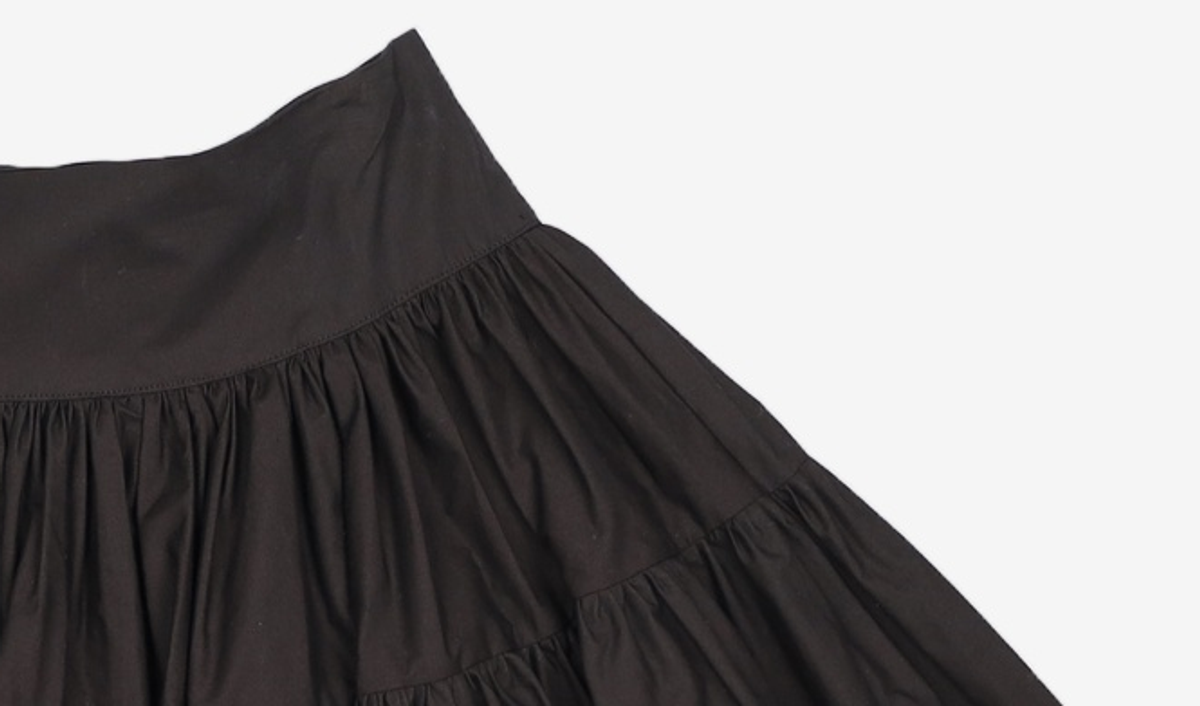 더티스(THETIS) CREAM COTTON SKIRT_TT2W502BK MM