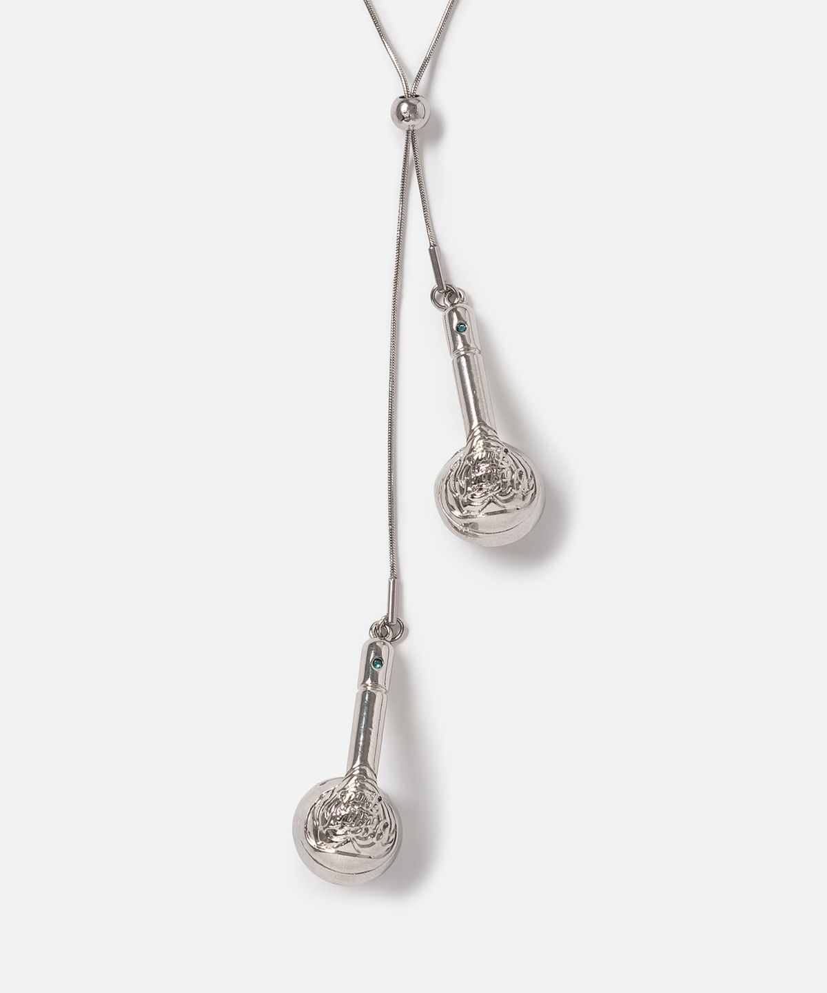 인스턴트펑크(INSTANTFUNK) METAL EARPHONE NECKLACE - SILVER