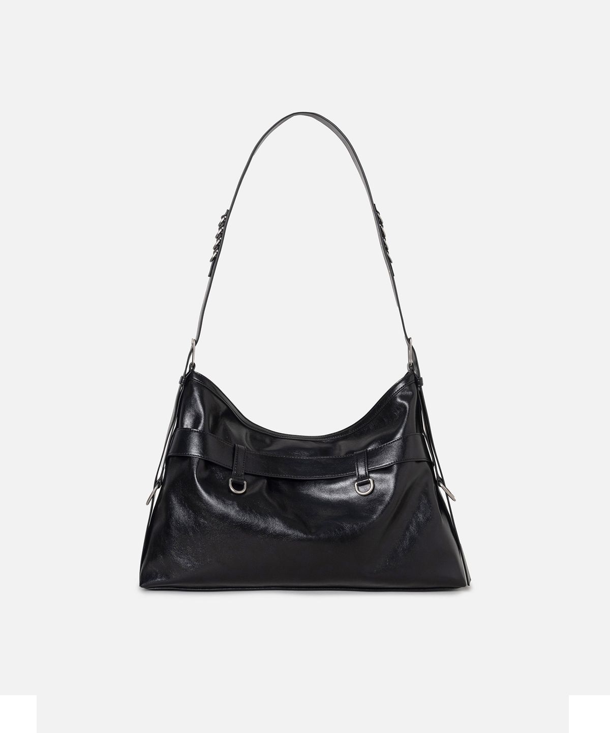 인스턴트펑크(INSTANTFUNK) BELTED HARDWARE BAG - BLACK