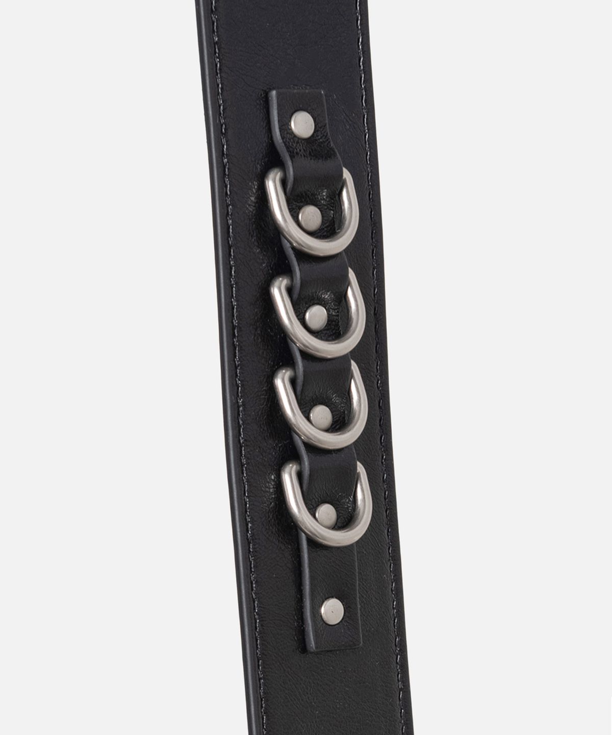 인스턴트펑크(INSTANTFUNK) BELTED HARDWARE BAG - BLACK