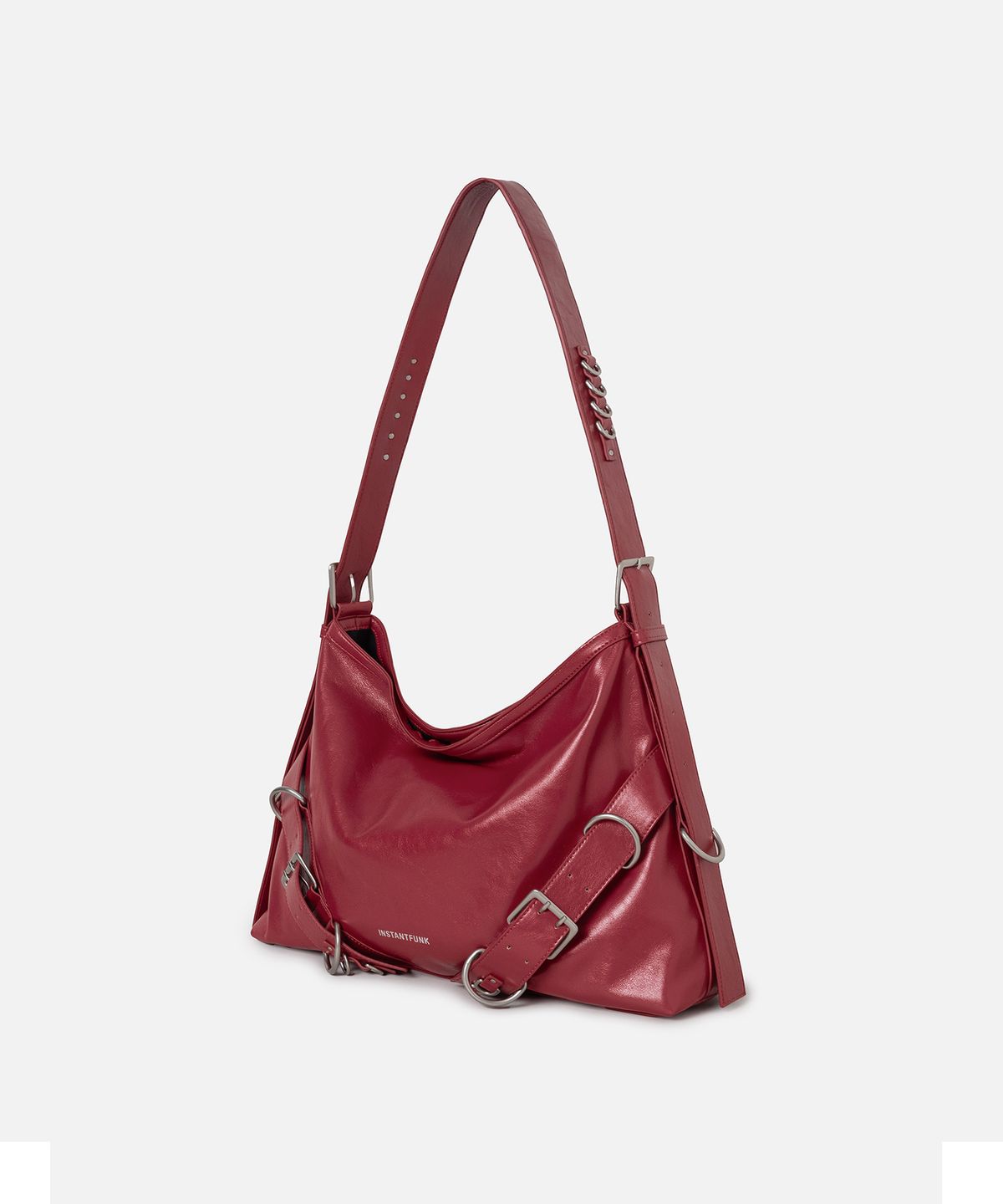 인스턴트펑크(INSTANTFUNK) BELTED HARDWARE BAG - RED