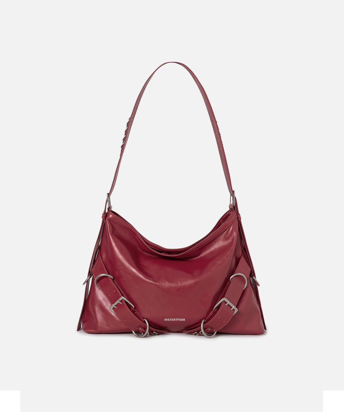 인스턴트펑크(INSTANTFUNK) BELTED HARDWARE BAG - RED