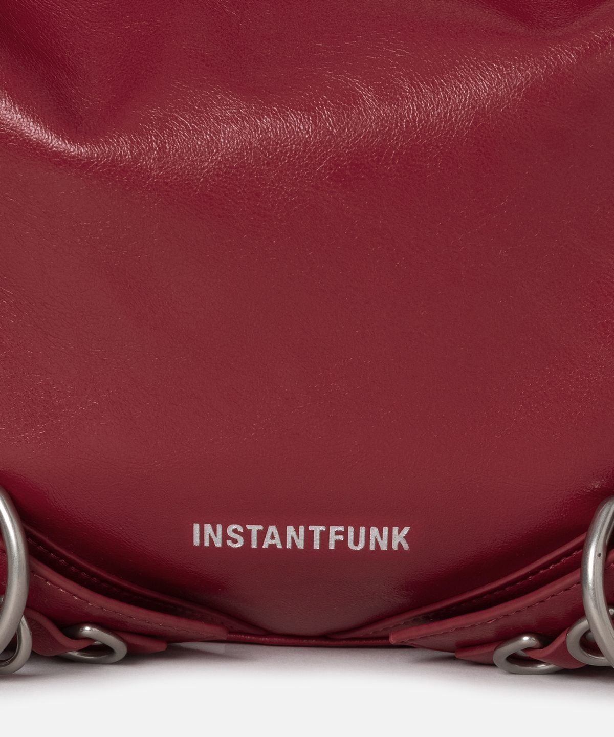 인스턴트펑크(INSTANTFUNK) BELTED HARDWARE BAG - RED