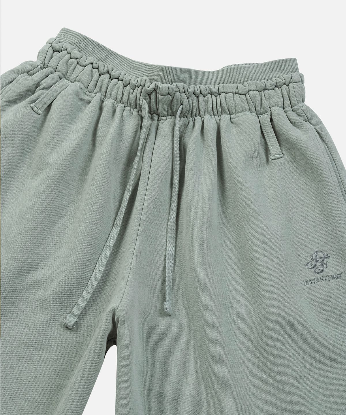인스턴트펑크(INSTANTFUNK) WASHED DOUBLE WAIST BURMUDA PANTS - MINT