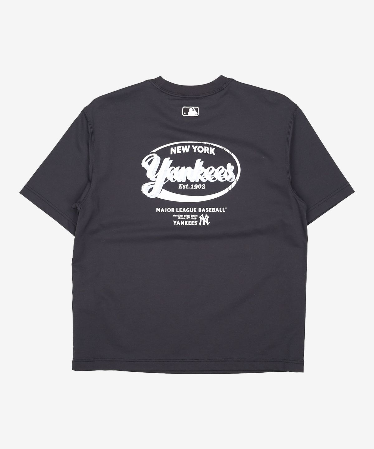엠엘비(MLB) 빈티지 스포티브 컬시브 그래픽 반팔 티셔츠 NY (Black) M