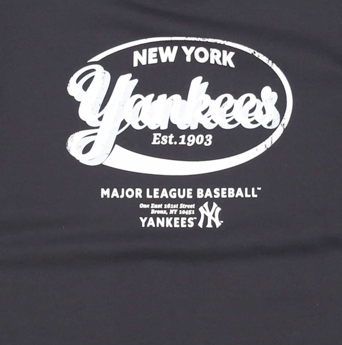 엠엘비(MLB) 빈티지 스포티브 컬시브 그래픽 반팔 티셔츠 NY (Black) M