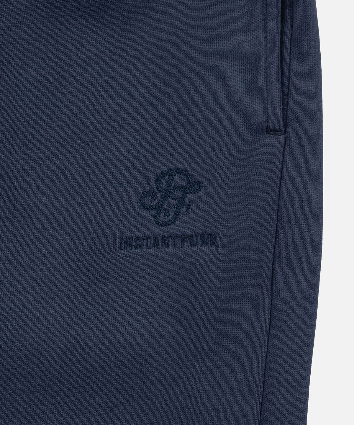 인스턴트펑크(INSTANTFUNK) WASHED DOUBLE WAIST BURMUDA PANTS - NAVY