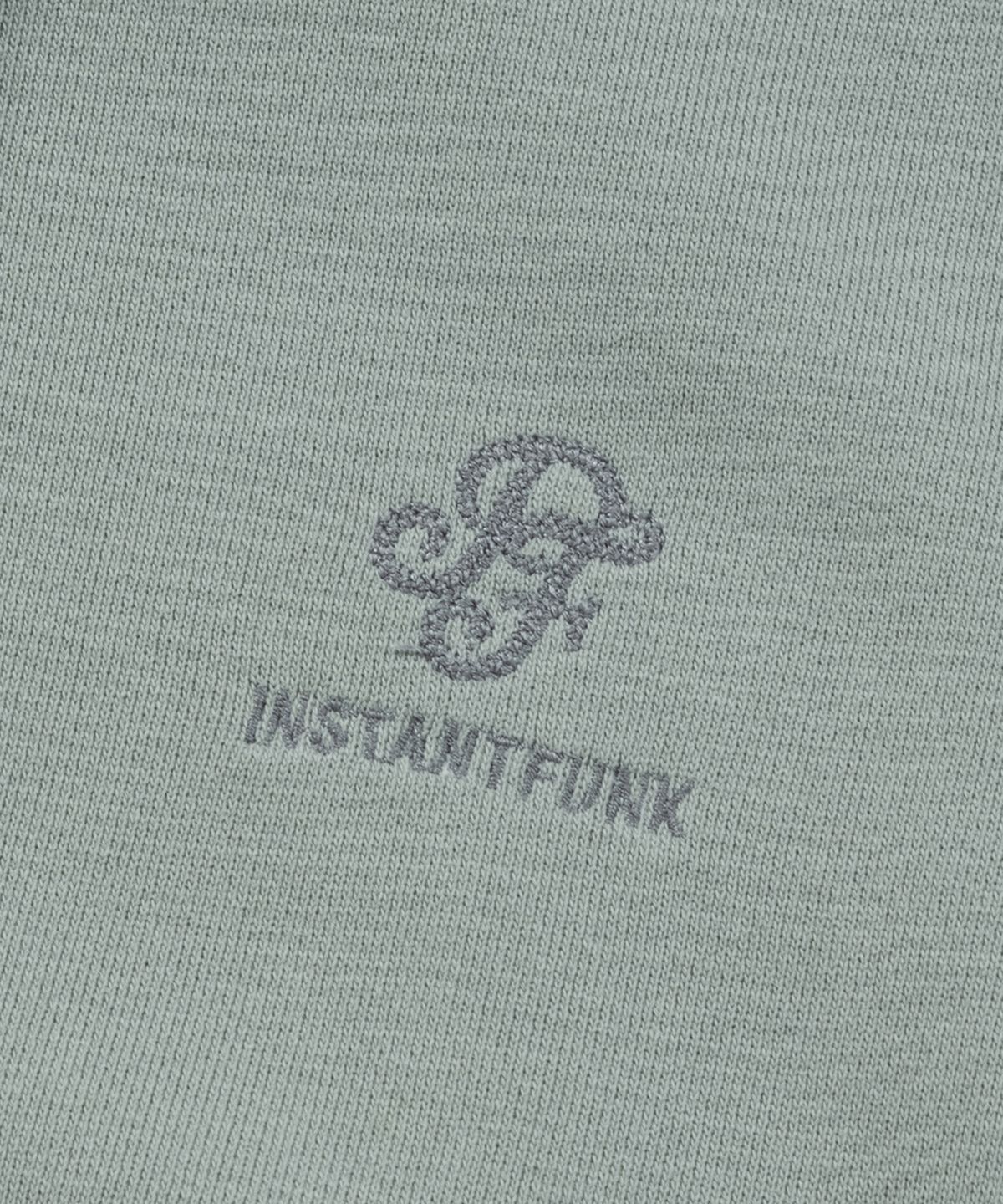 인스턴트펑크(INSTANTFUNK) WASHED CROPPED HOODIE - MINT