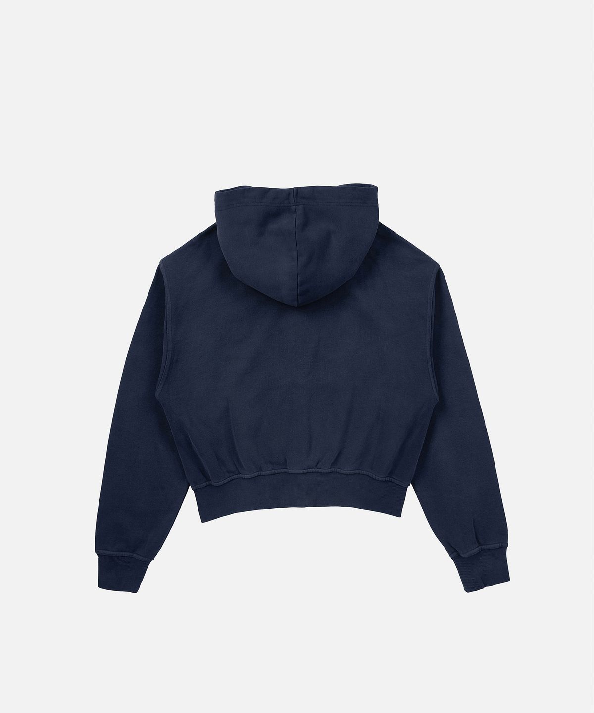 인스턴트펑크(INSTANTFUNK) WASHED CROPPED HOODIE - NAVY