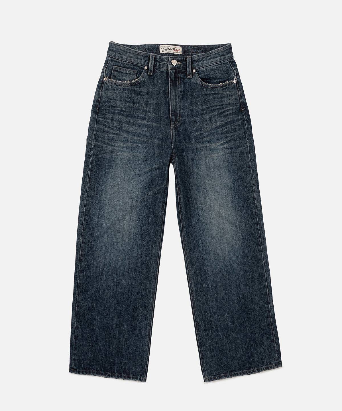 인스턴트펑크(INSTANTFUNK) LOW RISE BUCKLE DENIM - BLUE