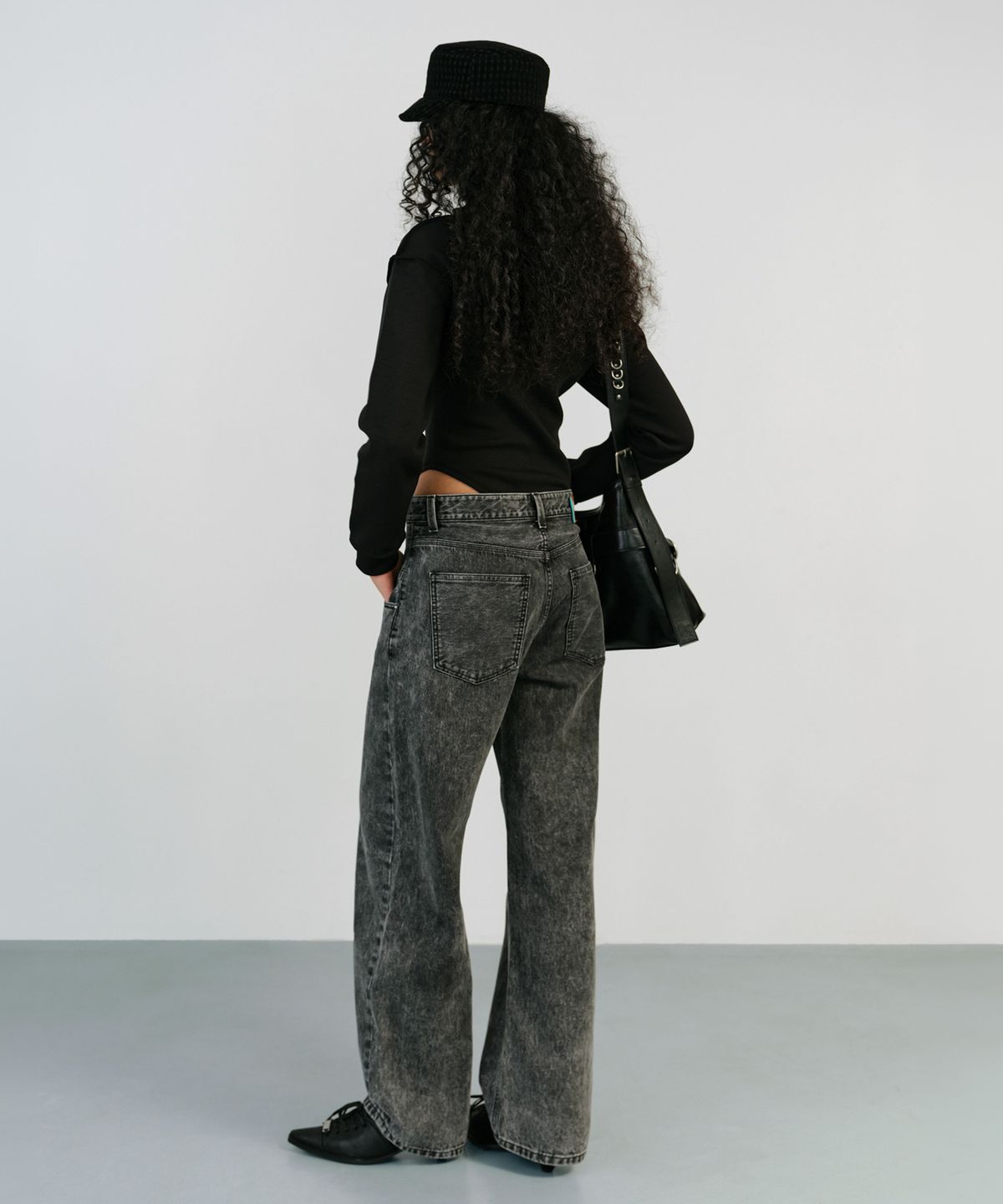 인스턴트펑크(INSTANTFUNK) HOOD BOLERO BODYSUIT - BLACK
